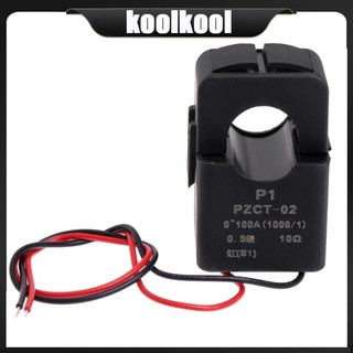 Kool pzct-02 cảm biến cuộn dây biến áp hiện tại lõi chia cho đồng hồ đo năng lượng amp 100a đo lường nguồn điện xây dựng
