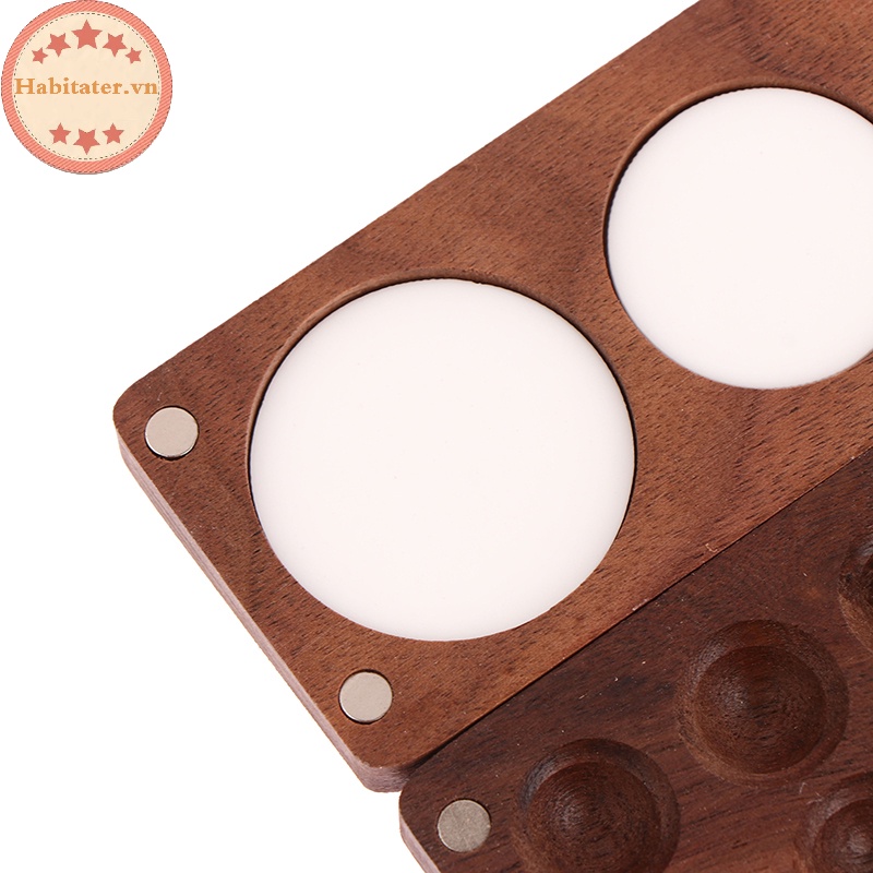 Tater du lịch xách tay làm bằng tay màu nước bảng màu sơn dầu hộp khay hộp rỗng hộp sơn óc chó nhỏ màu đen vn