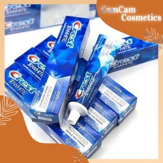 Kem đánh răng crest 3d white advanced whitening 147g