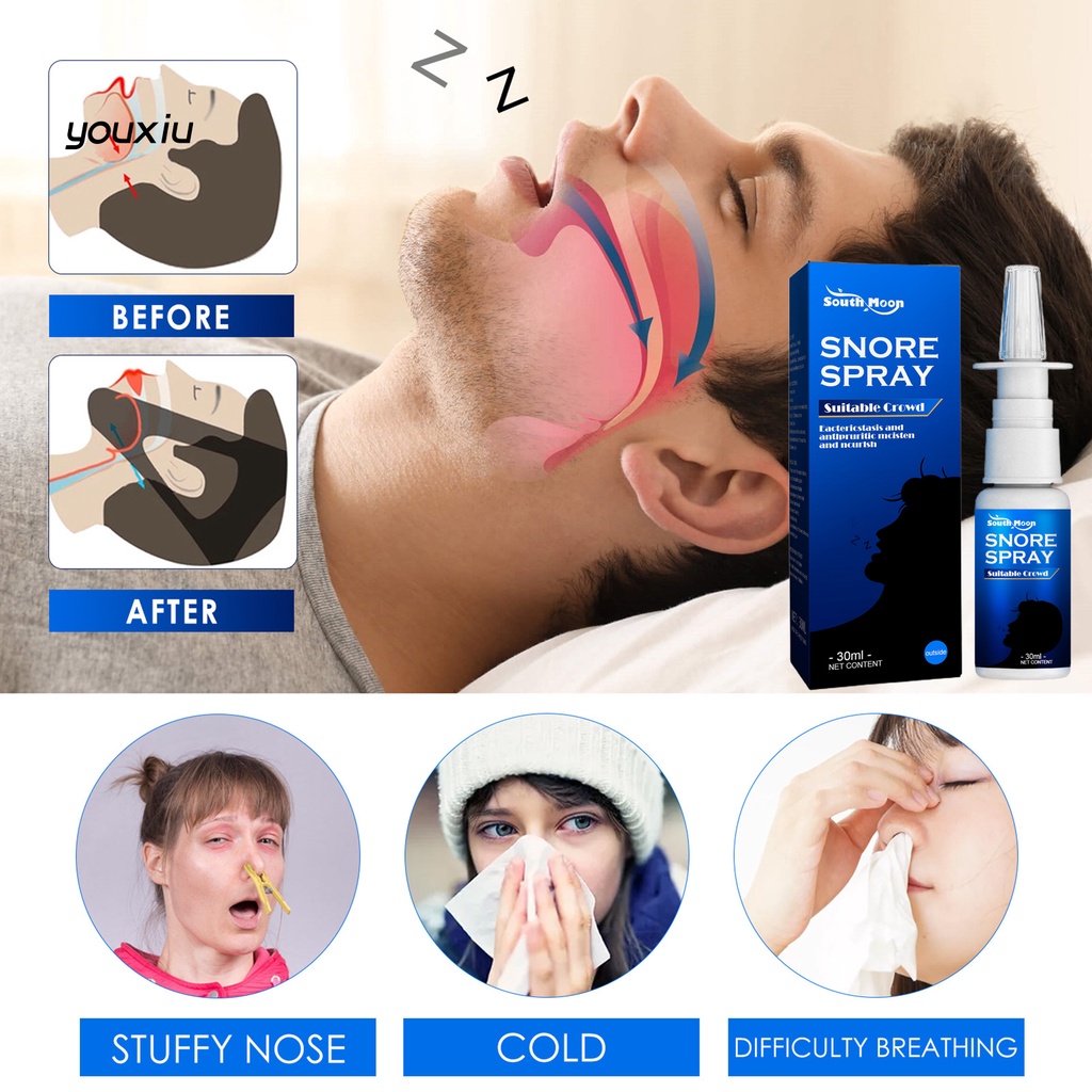 Yi * Bình Xịt Chống Ngáy Khi Ngủ Giúp Thư Giãn Hơn Khi Ngủ