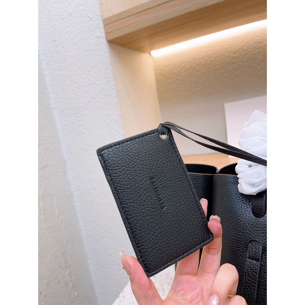 Balenc & ga túi tote mới dành cho nữ da bò đen dung tích lớn túi xách một vai với tính khí đa năng