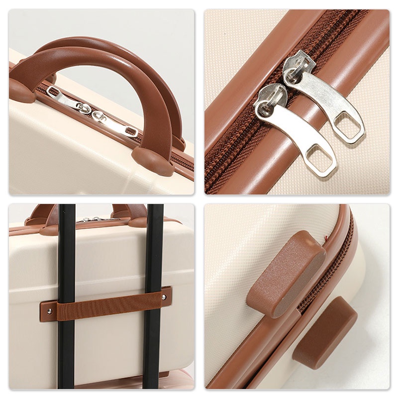 Vali đựng đồ MOWEIKAIDI 14 inch cỡ nhỏ mini trang trí thắt nơ