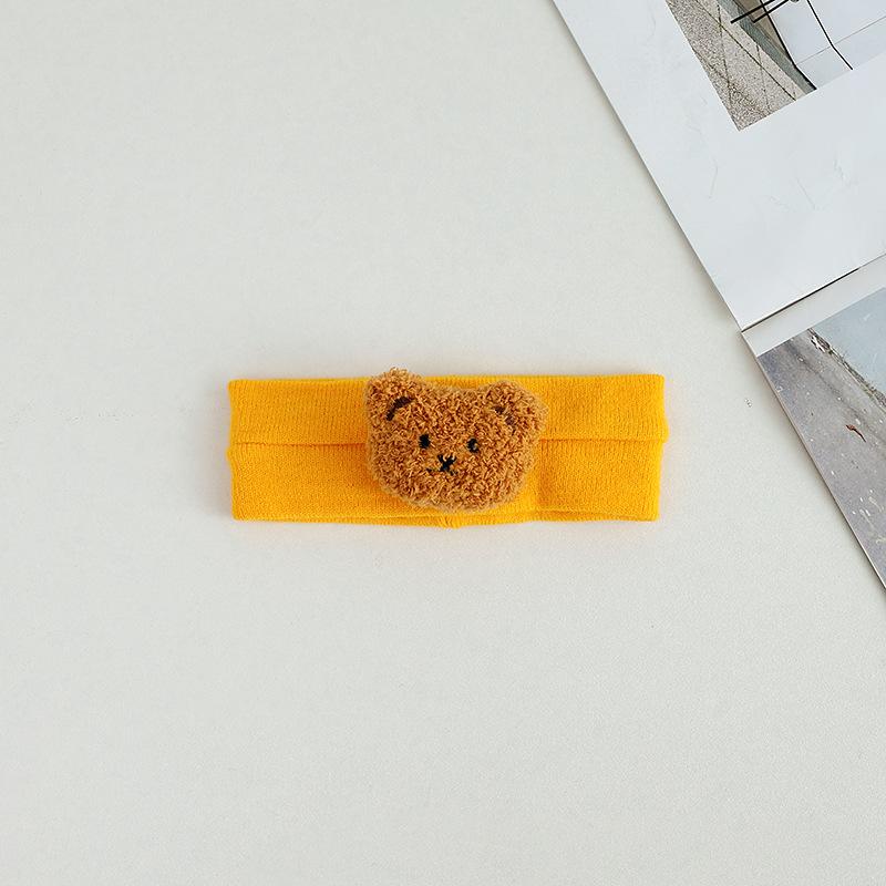 Băng Đô Turban Gấu Cho Bé Chất Cotton Gân Hàn Mềm Mại