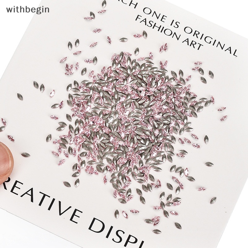 Bộ 50 Hạt Kim Cương Pha Lê Hình Dạng mini Nhiều Màu Sắc Dùng Trang Trí Móng Tay diy