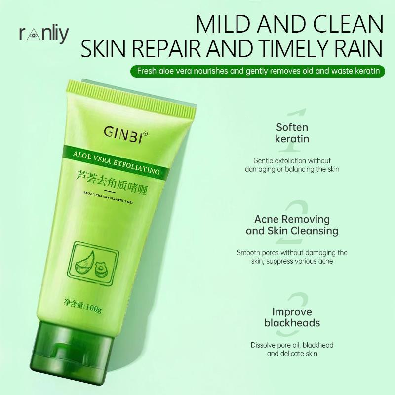 Ranliy✨Gel Tẩy Tế Bào Chết Toàn Thân Chiết Xuất Lô Hội Làm Sạch Sâu