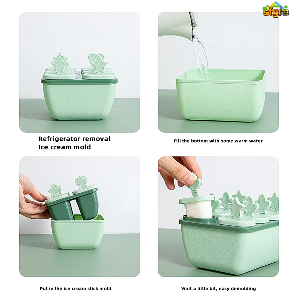 Khuôn Làm Kem Bằng Silicone Nhiều Ngăn Tiện Dụng Khi Đi Dã Ngoại