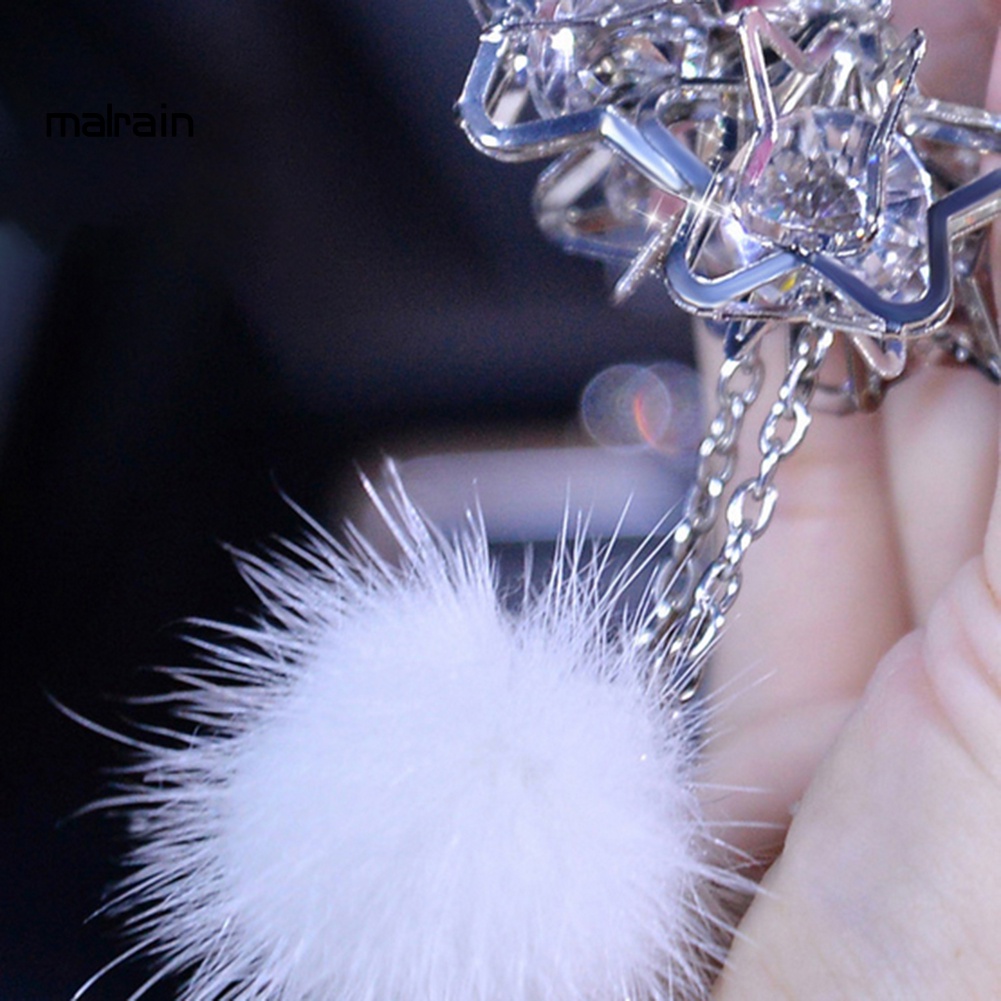 Phụ Kiện Treo Trang Trí Nội Thất Xe Hơi Hình Thiên Nga Đính Pha Lê Giả