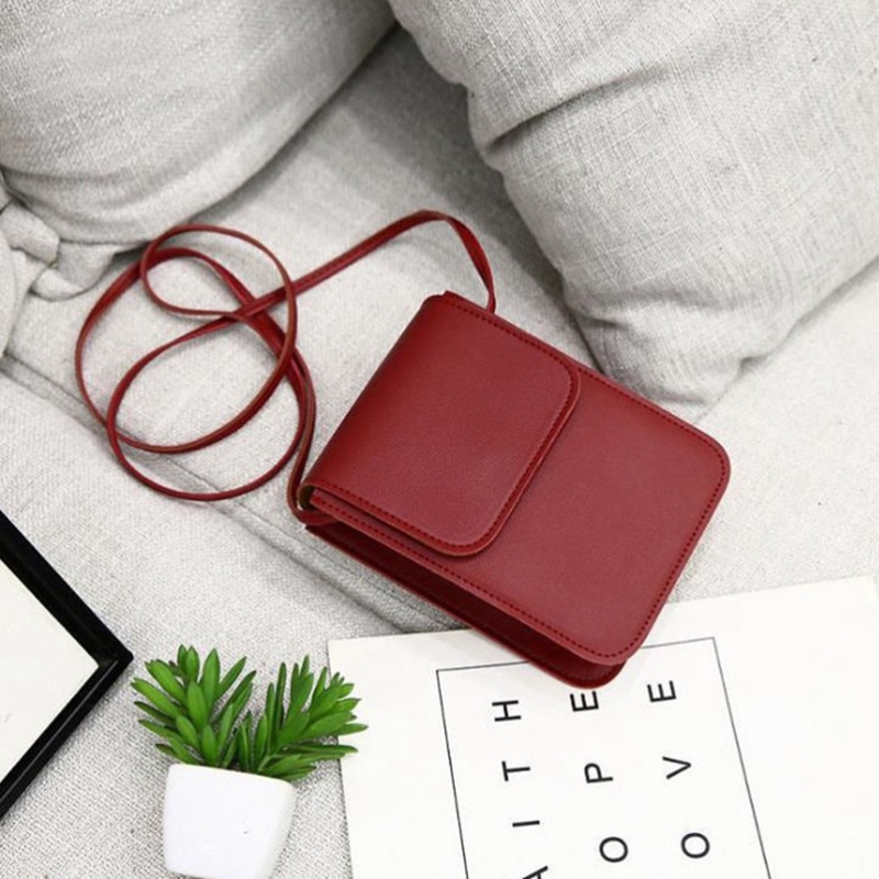 Túi đeo chéo mini IELGY dáng vuông sang trọng đựng điện thoại thời trang dành cho nữ