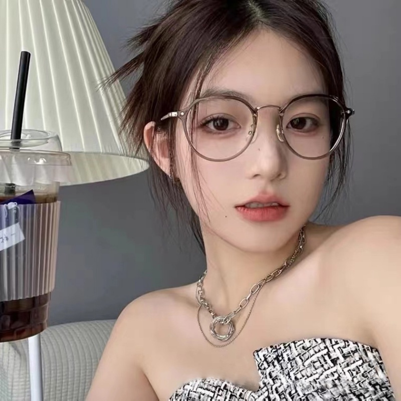 Kính Chống Tia Bức Xạ Gọng Kim Loại Đơn Giản Thời Trang Cho Nam Và Nữ