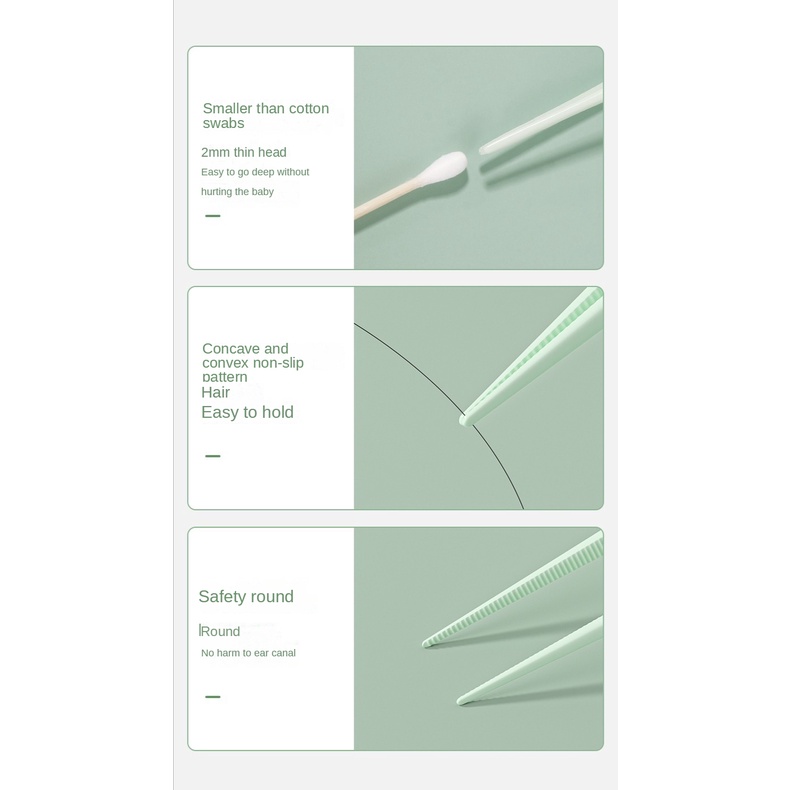 Bộ 3 Dụng Cụ Vệ Sinh Tai / Mũi Có Đèn LED Phát Sáng Cho Người Lớn Và Trẻ Em