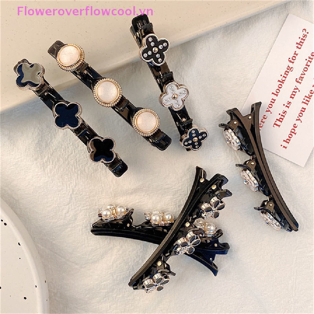 Kẹp Tóc Hình Hoa Đính Ngọc Trai Thời Trang Cho Nữ