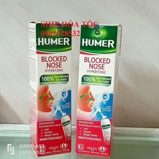 Xịt mũi Humer Blocked Nose giảm nghẹt mũi chai 50ml