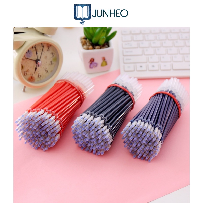Combo 10 ruột bút, ngòi bút nước đen xanh đỏ thay thế tiện dụng