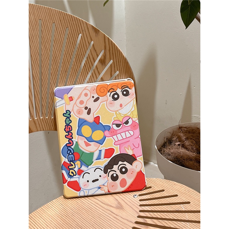 Bao Da Máy Tính Bảng In Hoạt Hình Shin chan Cho Ipad 10.2 / 12.9 Ipad 10Th Mini 6 Ipad Air 1 Air 4 / 5 Pro 11 / 10.5 Ipad 5Th Ốp
