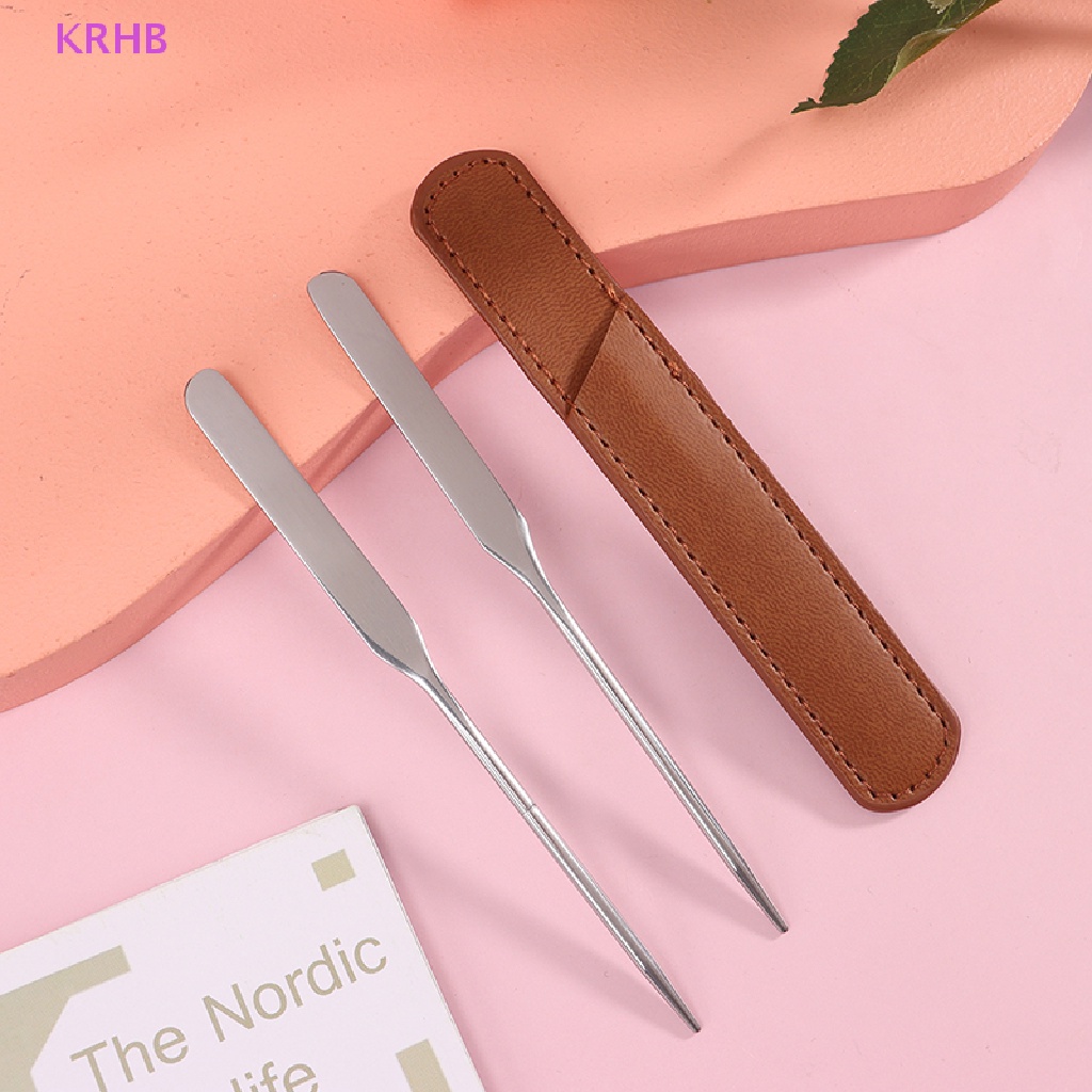 1 Cây Trộn Kem Nền Hai Đầu Bằng Thép Không Gỉ Mới