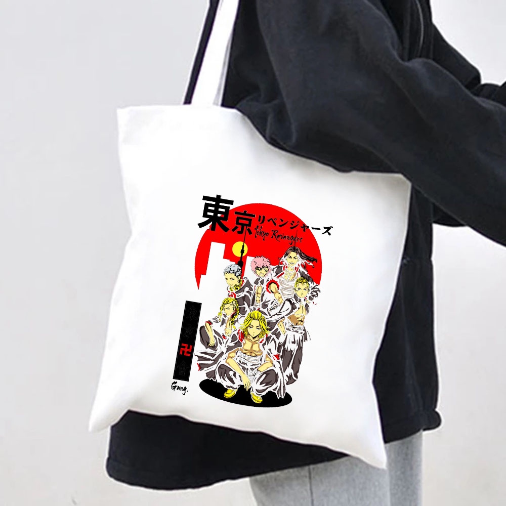 Túi vải In Họa Tiết Hoạt Hình Tokyo Revengers Dễ Thương Cho Nữ