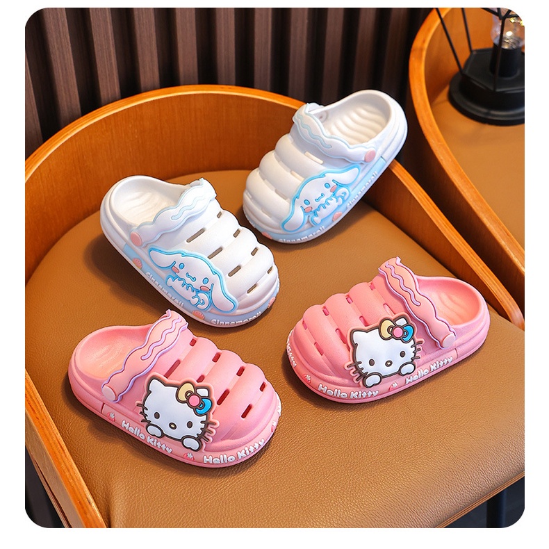 Dép Đi Trong Nhà Chống Trượt Hình hello kitty Xinh Xắn Cho Bé