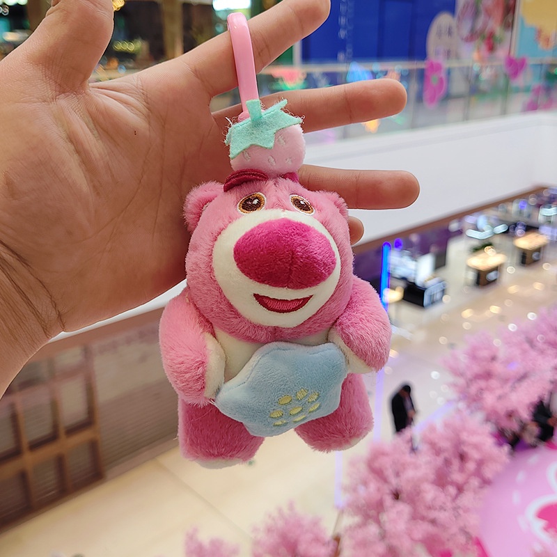 DISNEY Móc Chìa Khóa Hình Gấu Nhồi Bông 15cm Dễ Thương