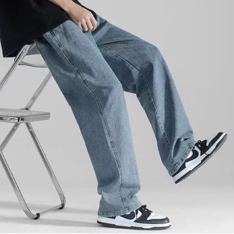 Quần jeans Dài Ống Rộng Thời Trang Mới Cho Nam