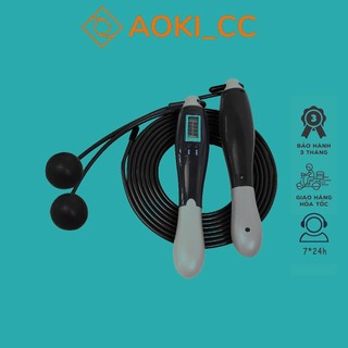 Dây nhảy không dây đếm số 4 chế độ đếm vòng, đếm calo, đếm km tập thể dục thể thao tại nhà