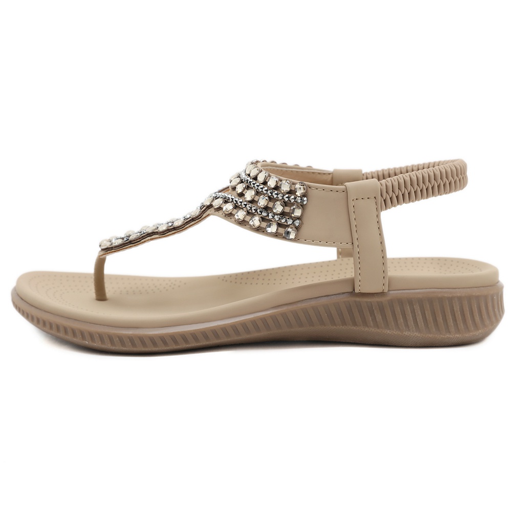 Giày Sandal Đính Đá Thoải Mái Phong Cách Âu Mỹ Mẫu Mới 2023