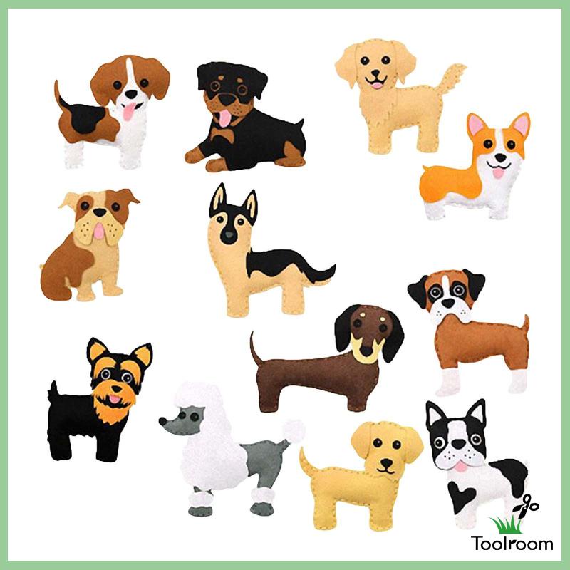 Bộ Dụng Cụ May Vá Thủ Công Hình Động Vật Cho Người Mới Bắt Đầu