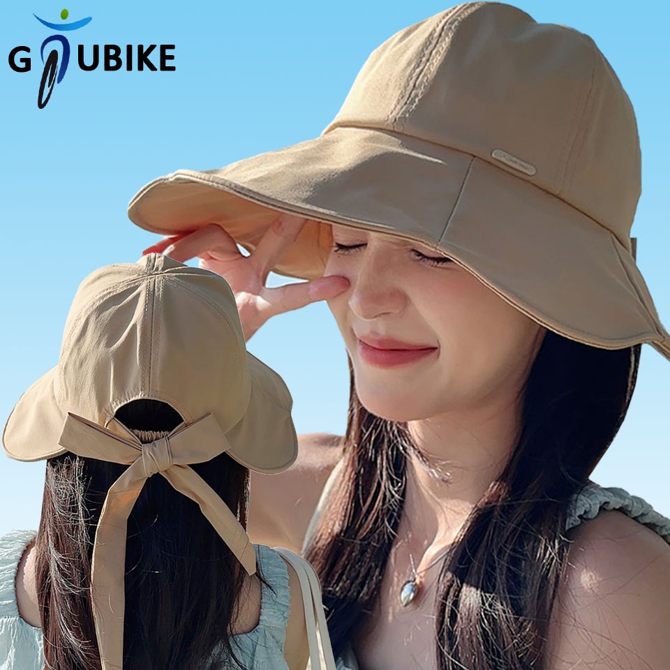 GTUBIKE Nón Vành Chống Nắng Tia UV Thắt Nơ Đa Năng Dùng Khi Đi Leo Núi / Đi Bộ Đường Dài Dành Cho Nữ