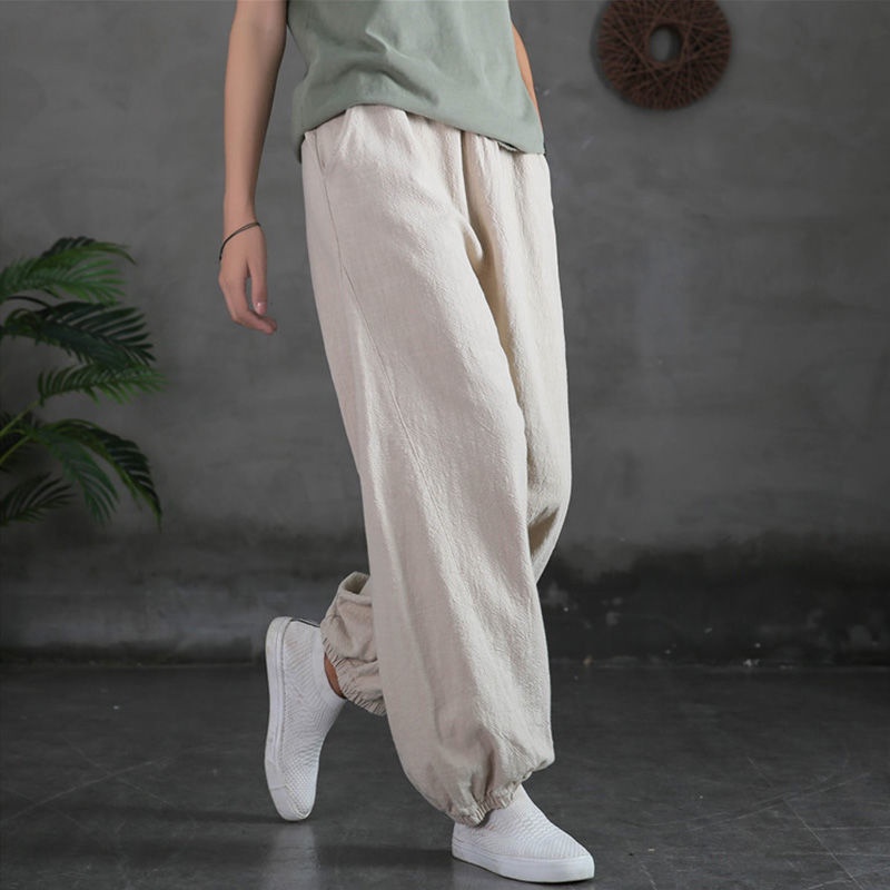 Quần Dài 100% Cotton Màu Sắc Thời Trang Cho Nữ