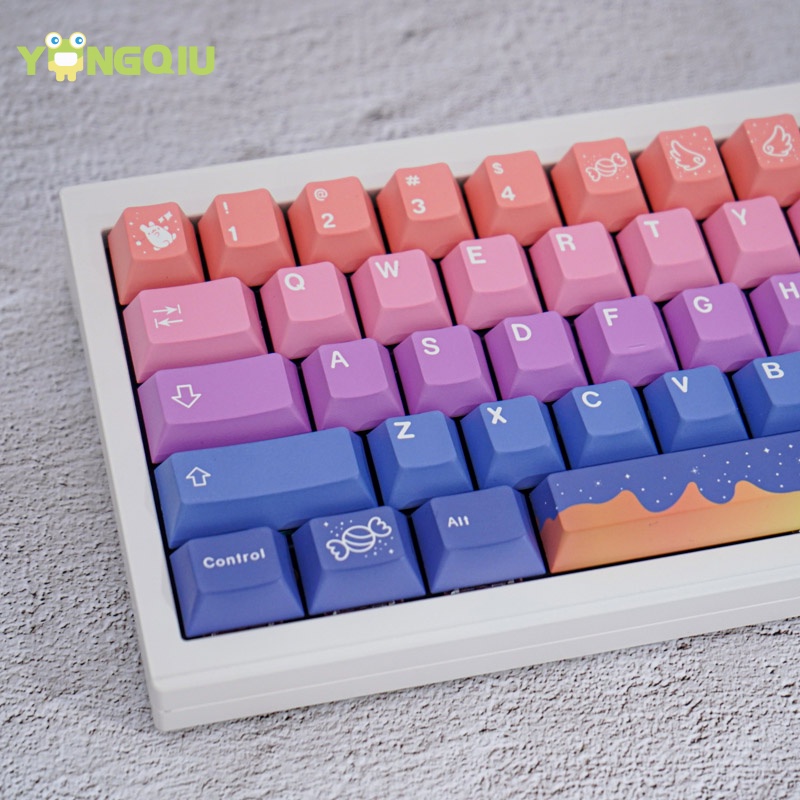 Bộ Phím Rời PBT In Chữ Tiếng Anh Cho Bàn Phím Cơ 104 68 87