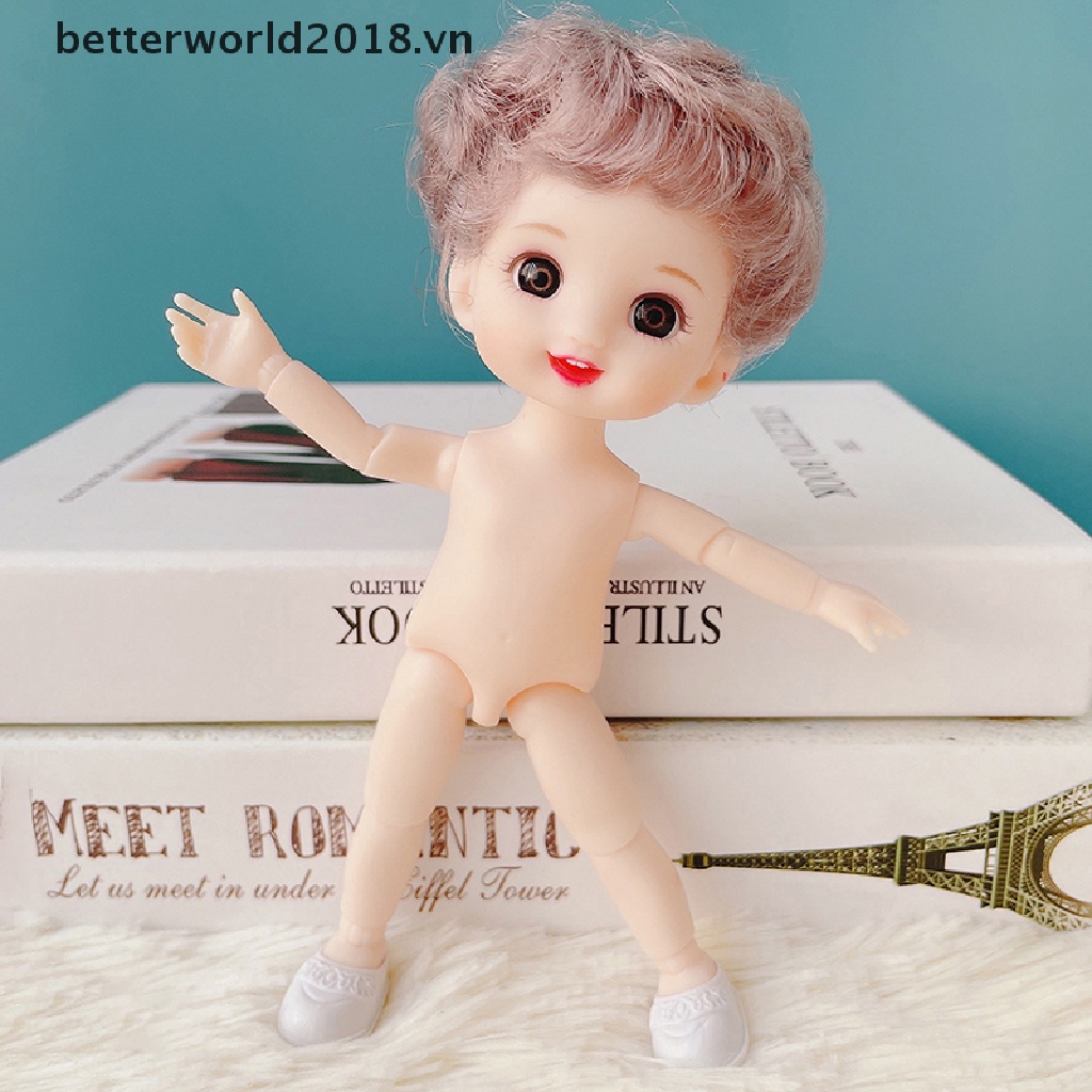 Búp Bê Bé Gái 16-17cm Khớp Nối 1 / 8 OB11