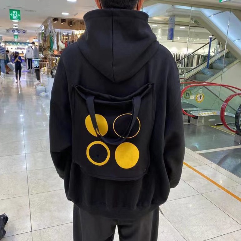 Áo Hoodie Dài Tay Form Rộng In Họa Tiết Dễ Thương Cho Nam