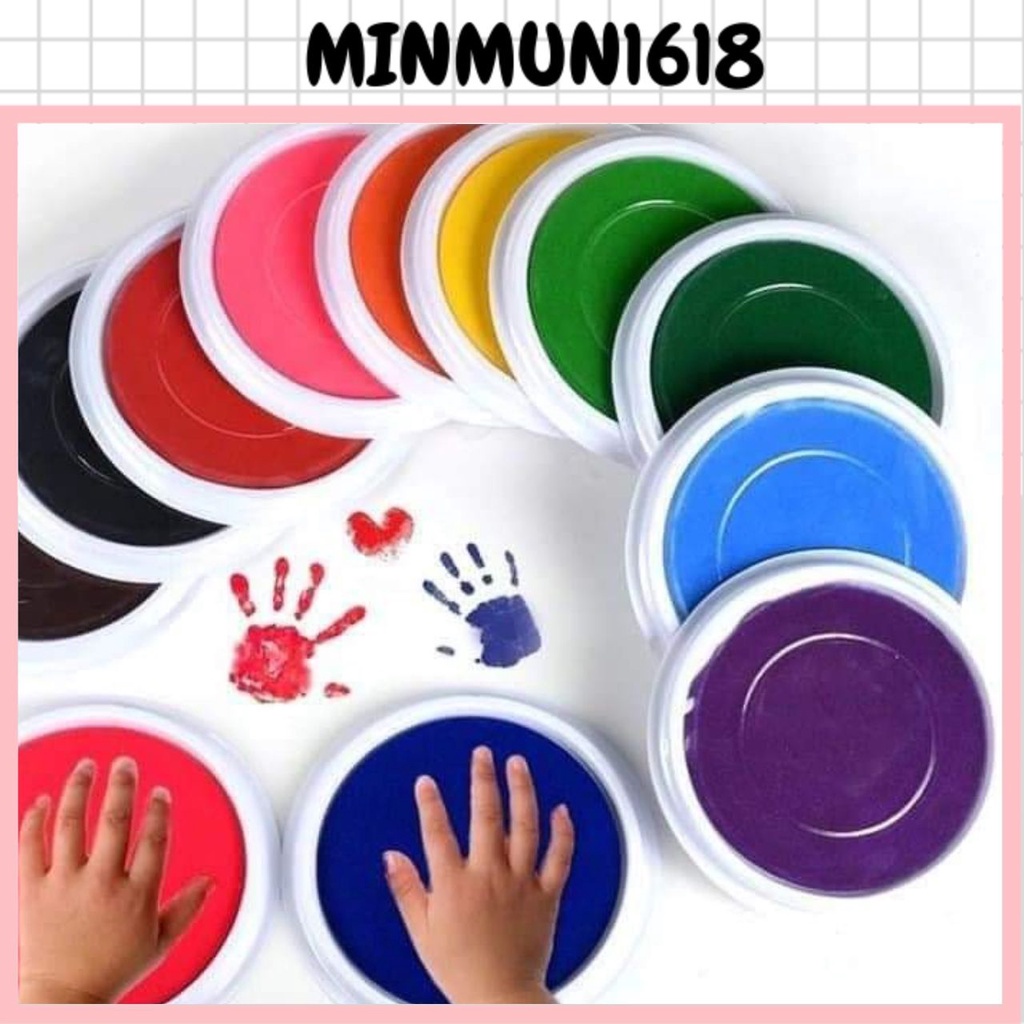 Màu in bàn tay cho bé