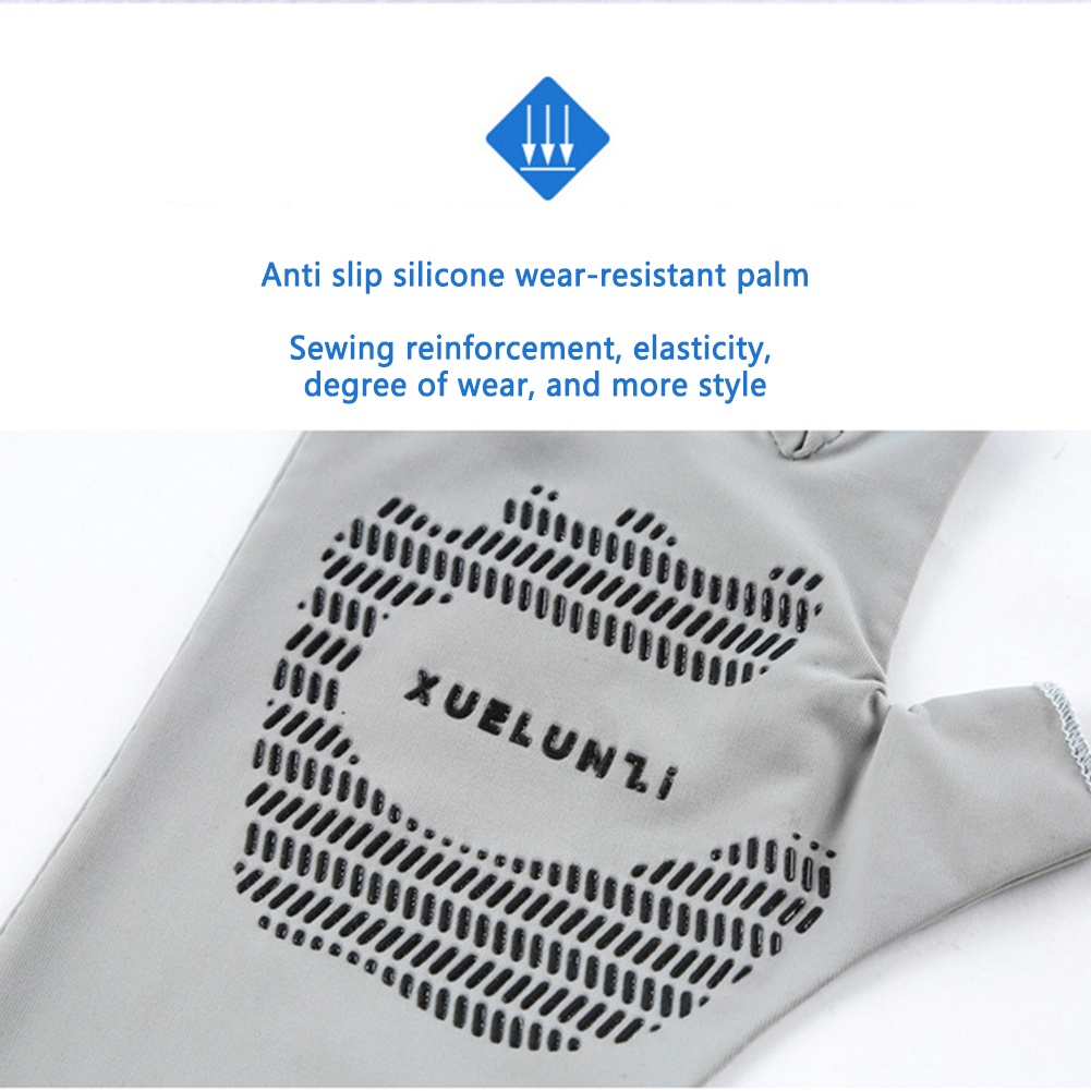 1 Cặp Găng Tay Chống Nắng Và Tia UV Khi Lái Xe / Chạy Bộ / Câu Cá Ngoài Trời Dành