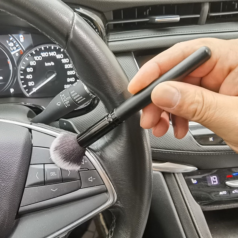 Bàn Chải Vệ Sinh Khe Hở Máy Điều Hòa Xe Hơi Thiết Kế Cán Dài Tiện Dụng