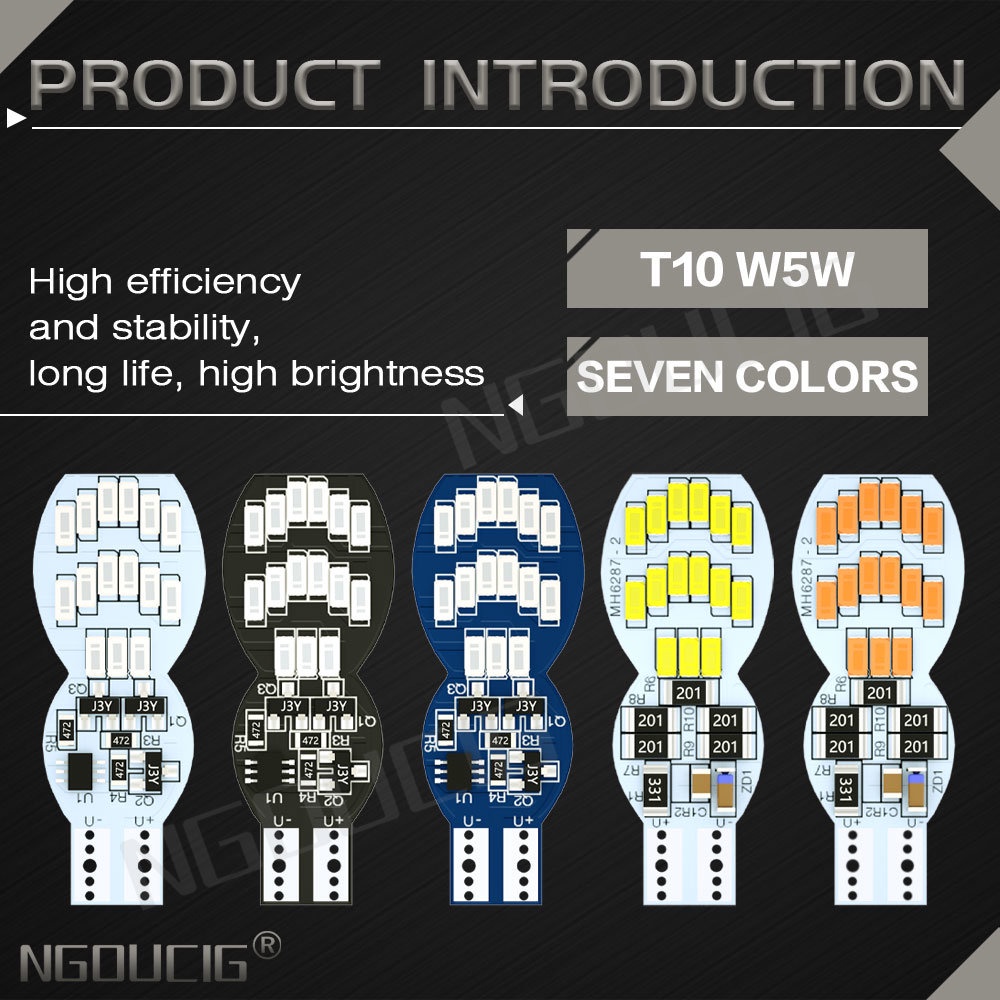 Bóng Đèn LED T10 W5W WY5W 3014 501 194 Chuyên Dụng Dành Cho Xe Mô Tô