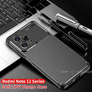 Ốp Điện Thoại TPU Silicon Mềm Chống Sốc In Họa Tiết Sợi Carbon Cho Xiaomi Redmi Note 12 4G Note12 Pro Plus 5G Discovery 2023