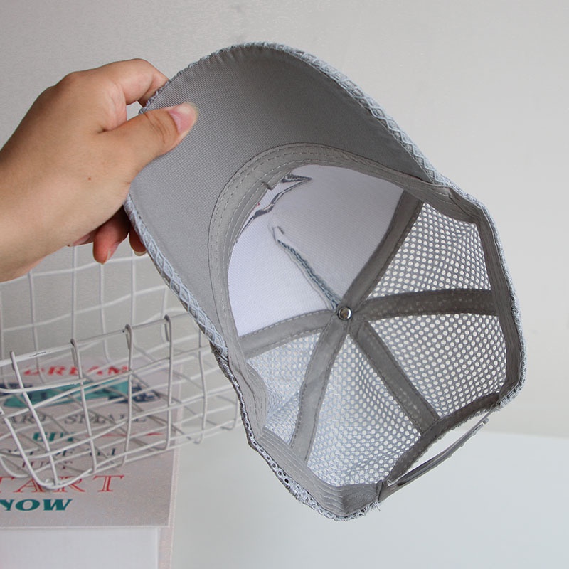 Mũ Lưỡi Trai Phối Lưới Thêu Chữ Phong Cách Hiphop Cho Bé