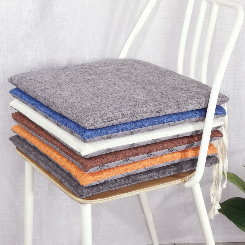 Đệm cotton Lanh Mỏng Thoáng Khí Lót Ghế Ngồi Bàn Ăn