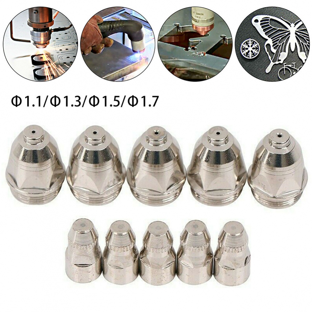 Bộ 10 Đầu Phun Điện Cực 1.1-1.7mm P-80 Plasma