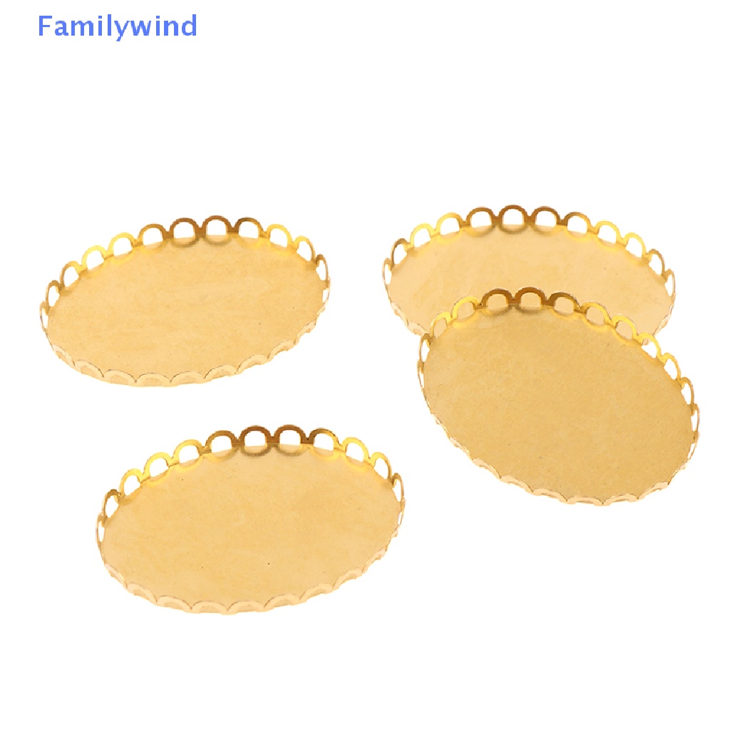 Set 2 Khay Kim Loại Mini Đựng Đồ Trang Trí Nội Thất Nhà Búp Bê