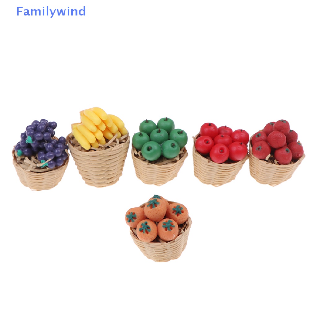 Giỏ Tre Đựng Trái Cây Đồ Chơi Búp Bê Cỡ 1 / 12