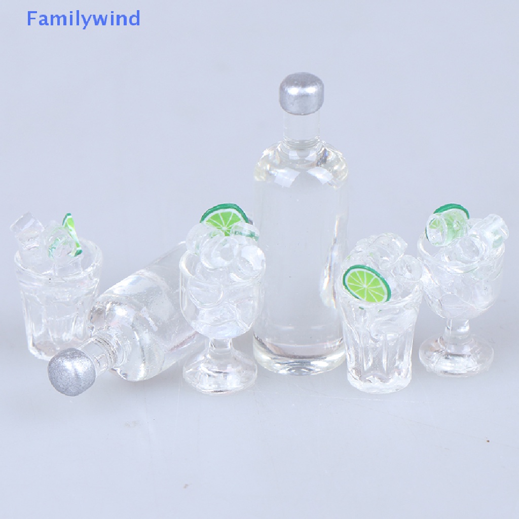 Set 3 Ly Rượu Mini Tỉ Lệ 1: 12 Dùng Để Trang Trí Nhà Búp Bê