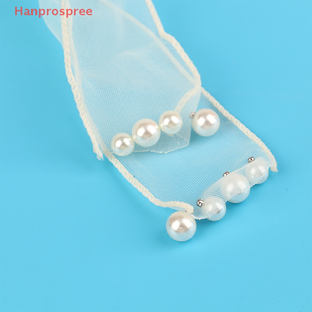 Kẹp Tóc Nơ Đính Ngọc Trai Giả Màu Đen Thời Trang