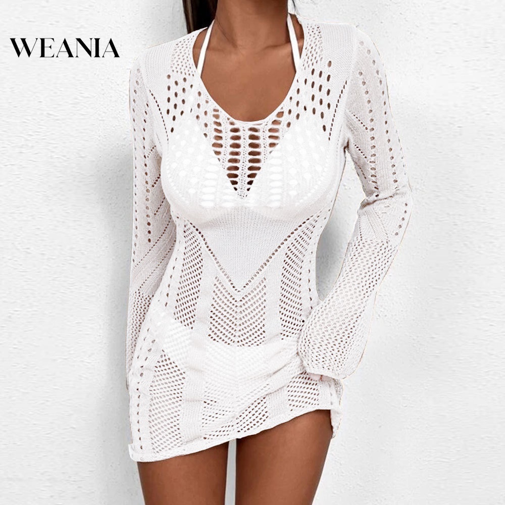 Đầm Dệt Kim Thiết Kế Xuyên Thấu Thời Trang Mùa Hè Cho Nữ