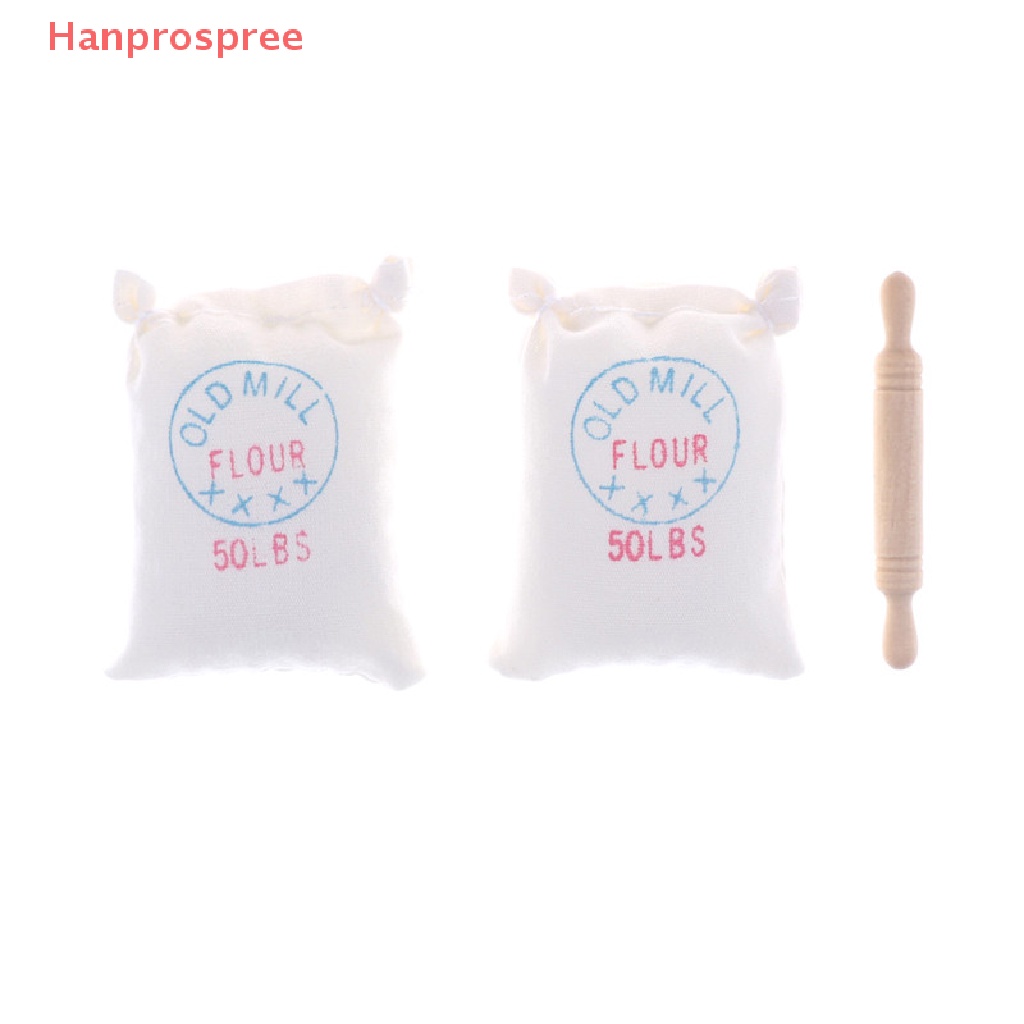 Bộ Đồ Chơi Xếp Hình Túi Bột Và Cây Lăn Cho Nhà Búp Bê 1: 12