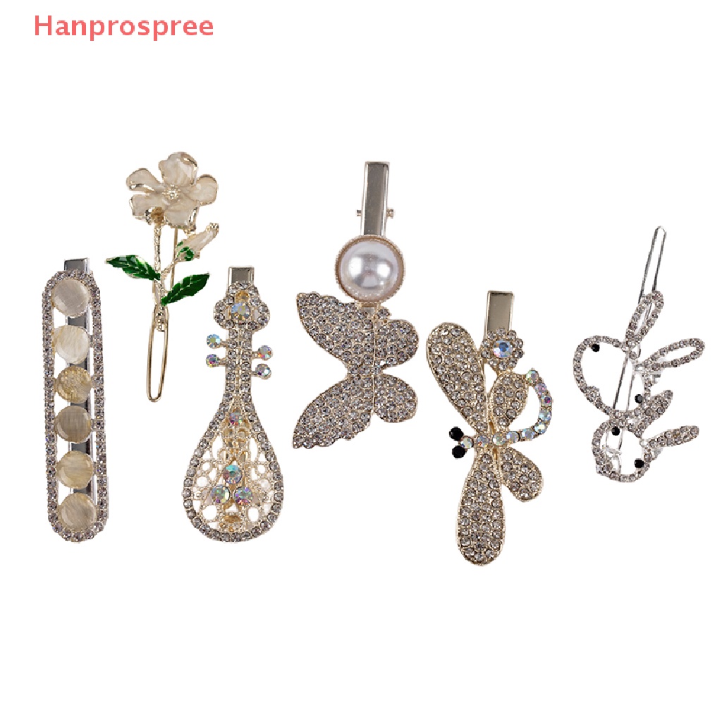 1 Kẹp Tóc Đính Đá Ngọc Trai Thời Trang Cho Nữ