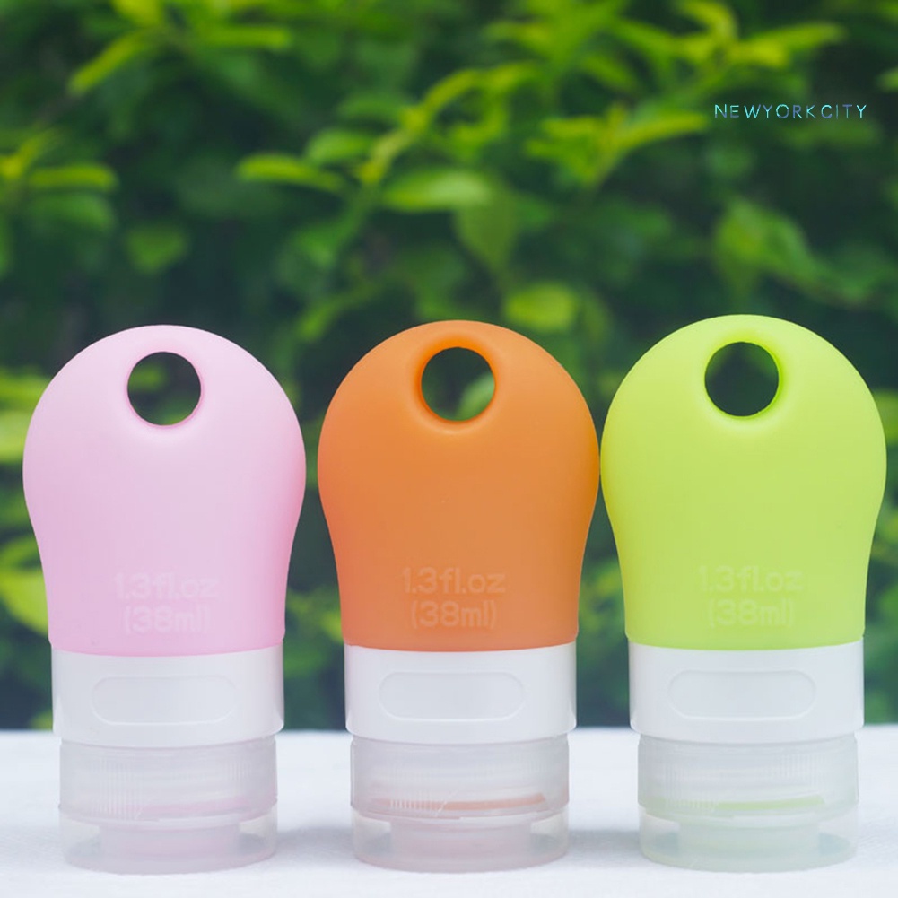 Chai Silicone Rỗng Đựng Dầu Gội 38 / 60 / 90ml Tiện Dụng Khi Đi Du Lịch
