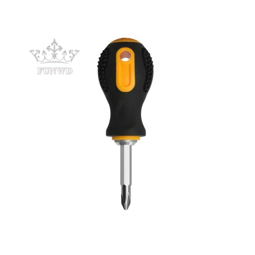 【FUNWD】2 In 1 Small Screwdriver Slotted Cross Screwdriver Hand Tool Repair Tools