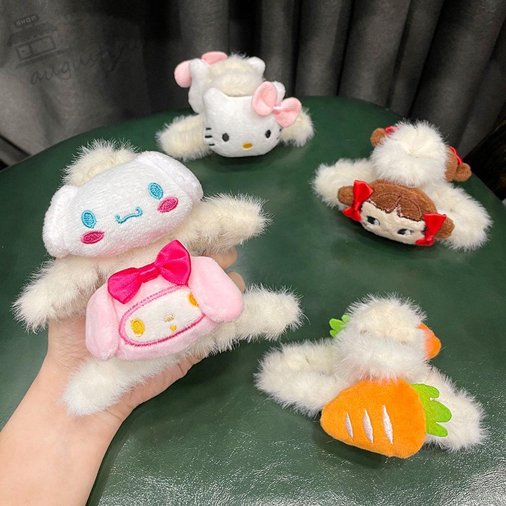 Giá đỡ kẹp tóc hình cà rốt/cua hoạt hình Melody phong cách Hàn Quốc cho nữ