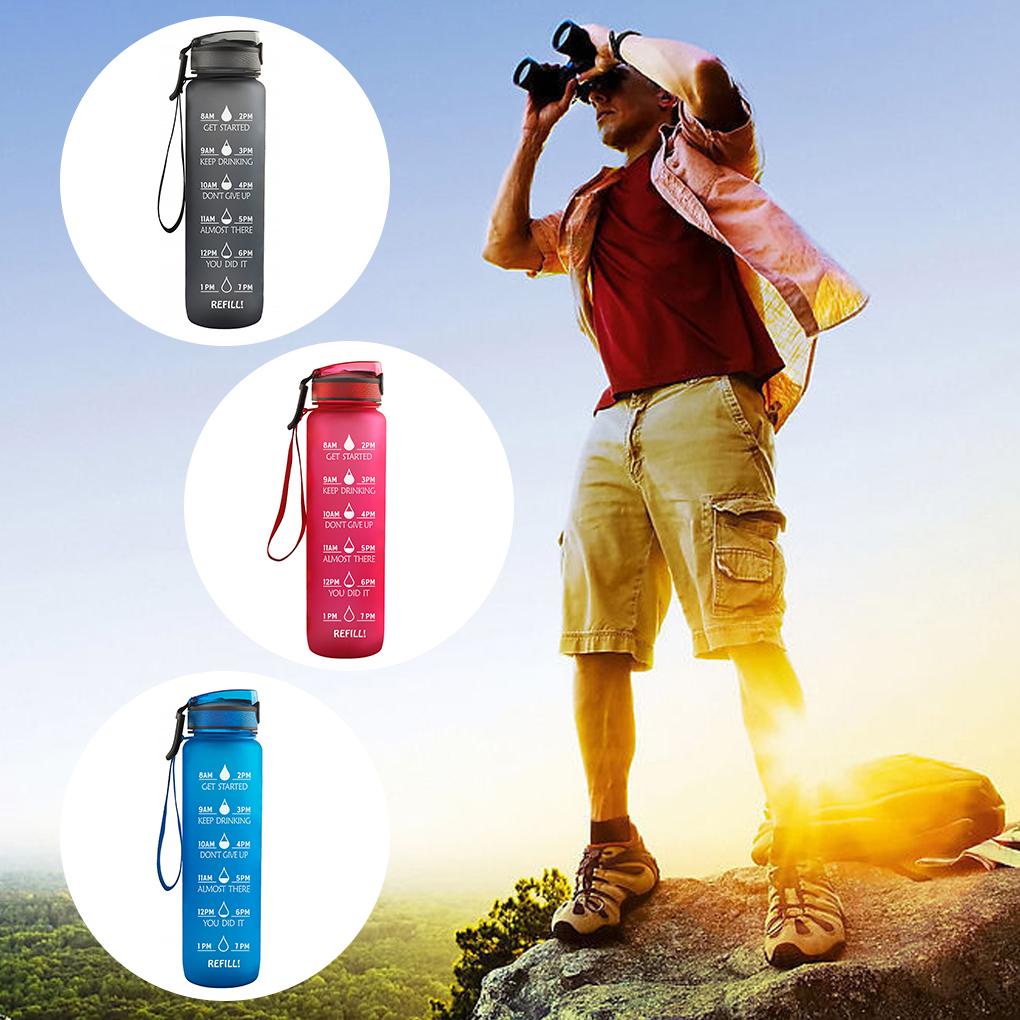 Bình Đựng Nước 1 / 2 Chống Rò Rỉ Bằng Silicone Kèm Ống Hút Có Thể Bơm Lại Tiện Dụng